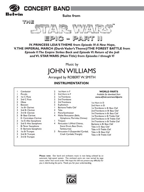 Star Wars Epic -- Part II, Suite From The